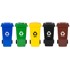 Kante za otpad, set, 5 kom, 120 L