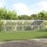 Kavez za piliće, srebrni, 800 × 200 × 198,5 cm, pocinčani čelik