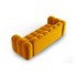 MICADONI HOME Žuta sofa 228 cm Lupine, 230x95x70,05 cm