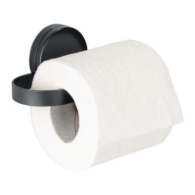 WENKO Crni držač za toalet papir Static-Loc® Pavia