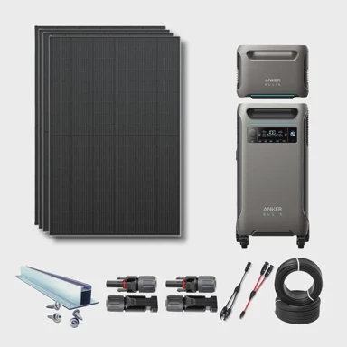 ANKER Solarni set za vikendice 7.6kWh, F3800 + dodatna baterija + 4×440W (1760W)