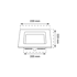 GREEN TECH Ugradni LED panel 18 W 3 CCT kvadratni
