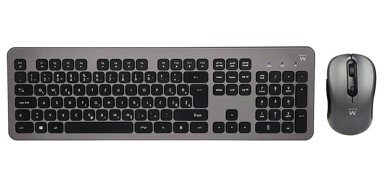 EWENT Tipkovnica i miš Wireless Scissor, HRV, bežična, siva (EW3262)