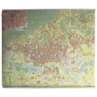 TRSAT Karta zidna grada Zagreba, raznobojna