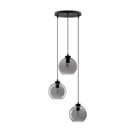 NOVA LUCE Visilica Palmer NL9241140, E27, IP20, crna i smoky