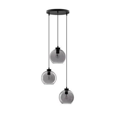 NOVA LUCE Visilica Palmer NL9241140, E27, IP20, crna i smoky