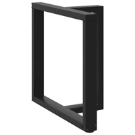 Noge blagovaonski stol T-oblika 2kom crne 80x35x(72-73)cm čelik
