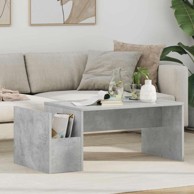 Stolić za kavu od konstruiranog drva 90 x 45 x 35 cm, betonski sivi