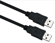 HELOS USB 3.0 kabel A–A, 5 m, crni