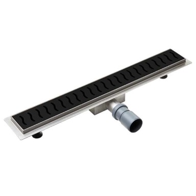 LAVEO Linearni odvod 60 cm, kružni tok, crni