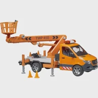 BRUDER Radno vozilo MB Sprinter s platformom, 1:16, svjetlo i zvuk