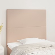 Uzglavlja 2 kom boja cappuccina 100x5x78/88 cm od umjetne kože