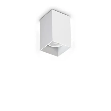 IDEAL LUX Stropna svjetiljka LOOK kvadratna PL1 D60 H100, GU10, bijela