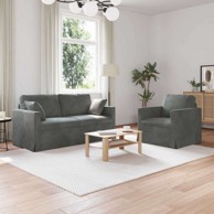 Sofa 2 komada, tamnosiva