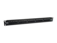EQUIP Patch panel Cat.3 RJ45 ISDN 25-portni, crni