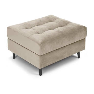 MILO CASA Bež podnožnik od baršunastog materijala Attilio