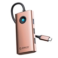 ORICO Docking stanica, USB-C, 6-in-1, zlatna/roza