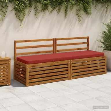 Jastučić za klupu Vught 170 x 50 cm melange, crveni