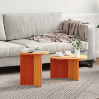Set stolića za kavu (2 komada) voštano smeđi 49 x 49 x 28 cm