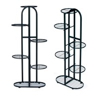 MODERNHOME metalni stalak za cvijeće, crna 
