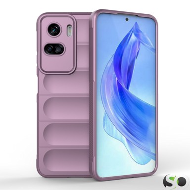 Silikonska Wave maskica za Honor 90 Lite Svijetlo ljubičasta