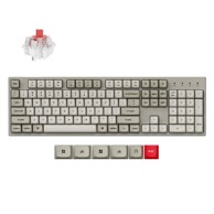 KEYCHRON Mehanička tipkovnica C2 Pro 8K QMK RGB Red Switch US Layout bežična siva