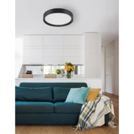 NOVA LUCE Plafonska svjetiljka Luton NL9818452, LED 47 W, 3000 K, 3525 lm, IP20, crna