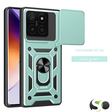 CAMSHIELD Pro maskica s magnetnim stalkom za Xiaomi 14T Siva