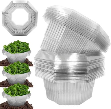 NIKCORP Zaštitne ograde protiv puževa 20 kom, zelena