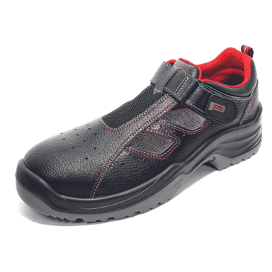 CERVA Zaštitne sandale Regent MF S1P, crna, 36