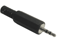 CABLETECH Banana priključak 2,5 mm stereo muški, plastika