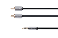 KRÜGER&MATZ Kabel jack 3.5-2RCA 1,0 m