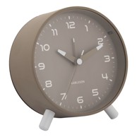 KARLSSON Budilica Orgullo ø 11 cm, prirodna