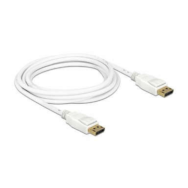 DELOCK kabel DisplayPort 3 m 4K 60Hz, bijeli, model 84878