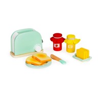 ECOTOYS Drvena igračka, toster sa dodacima