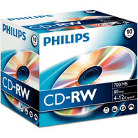 PHILIPS Prazni CD CW7D2NJ10/00 CD-RW, 700 MB