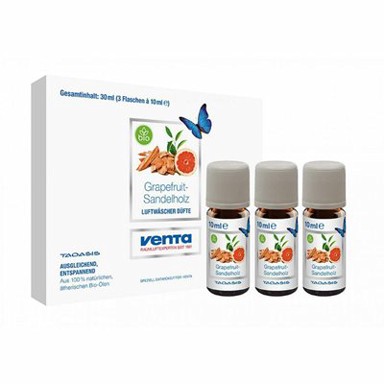 VENTA Set eteričnih ulja, Bio eterično ulje grejp sandalovina 3x10 ml