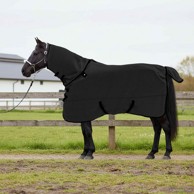 Pokrivač za konje, crni, 165 cm, poliester