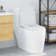 Brzo otpuštanje WC sjedala s mekim zatvaranjem, Duroplast, bijela