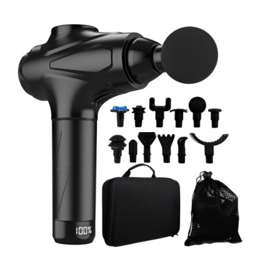 MG Masažni pištolj Body, LCD zaslon, crna