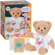 BABY BORN Interaktivni plišani medvjedić, Singing Teddy, njemačka verzija