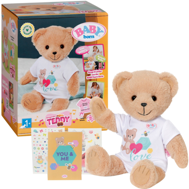 BABY BORN Interaktivni plišani medvjedić, Singing Teddy, njemačka verzija