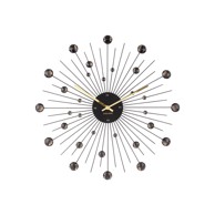 KARLSSON Zidni sat Sunburst ø 50 cm, crni