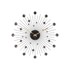 KARLSSON Zidni sat Sunburst ø 50 cm, crni