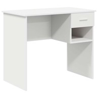 Radni stol 90x49.5x75 cm od konstruiranog drva, bijeli