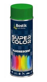 BOSTIK Super Color fluorescentni akrilni lak u spreju, 400 ml, zeleni