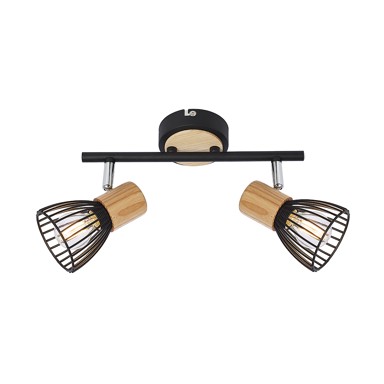 FEROTEHNA Stropna rasvjeta 2xE14 25W, Wood 2