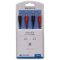 SINOX Kabel SOA2002 2 X RCA - 2 X RCA, 1.2M