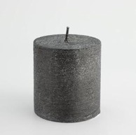 Svijeća metalik 6.8 x 7.2 cm, crna
