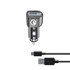 CELLULARLINE Auto punjač za telefon HUA I USB-C 3A/18W